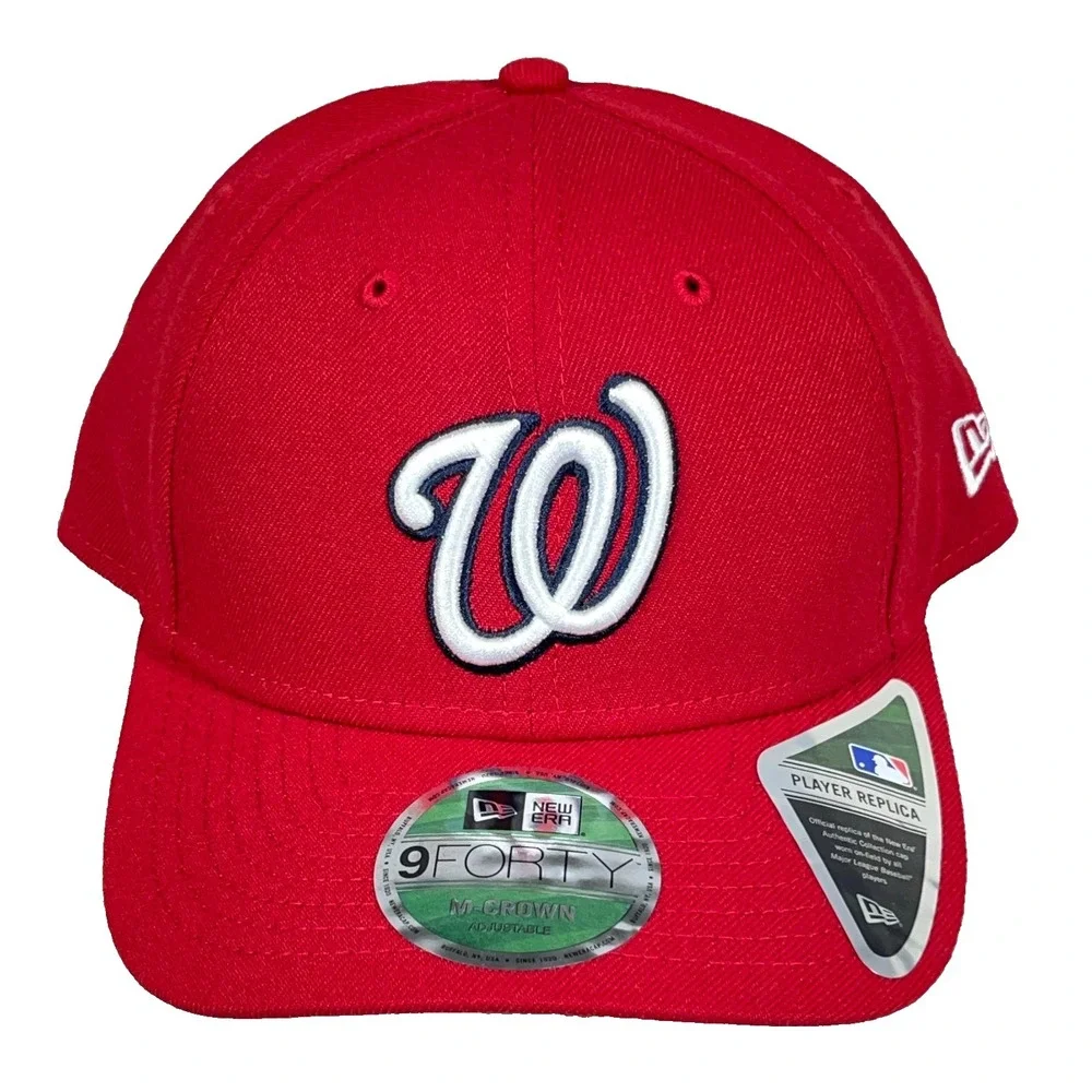 Washington Nationals Hat Cap‎ Strap Back Red New Era 9Forty M-Crown MLB Baseball